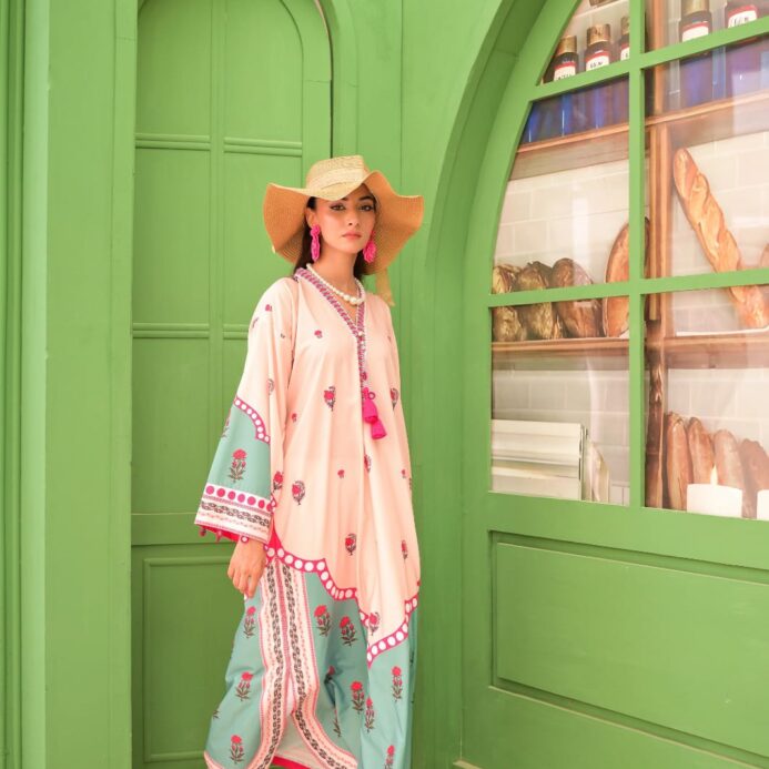 New Printed Long 2PC – Doriya Lawn