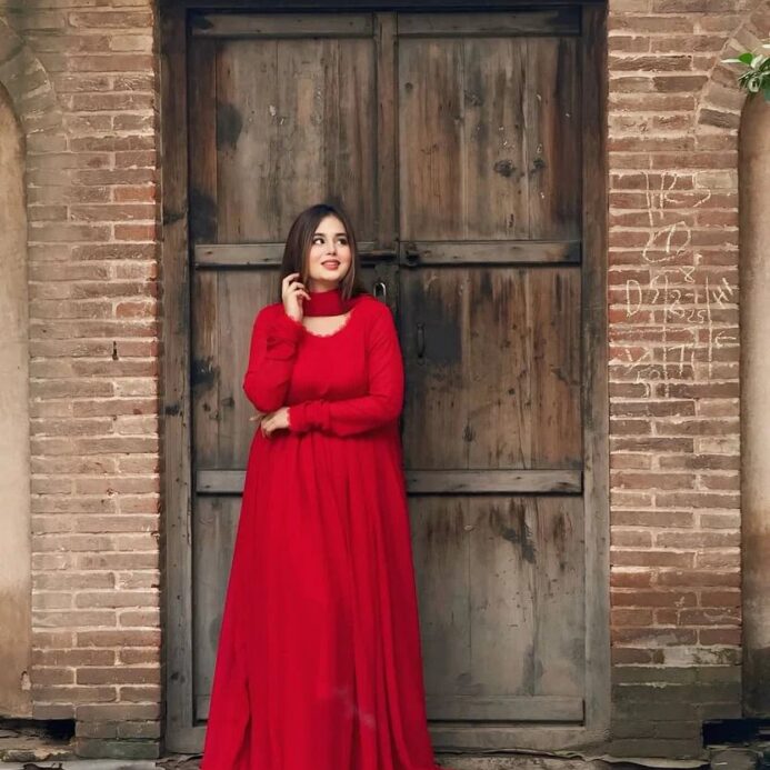 Sham-e-Laal 3PC Chiffon Dress Set