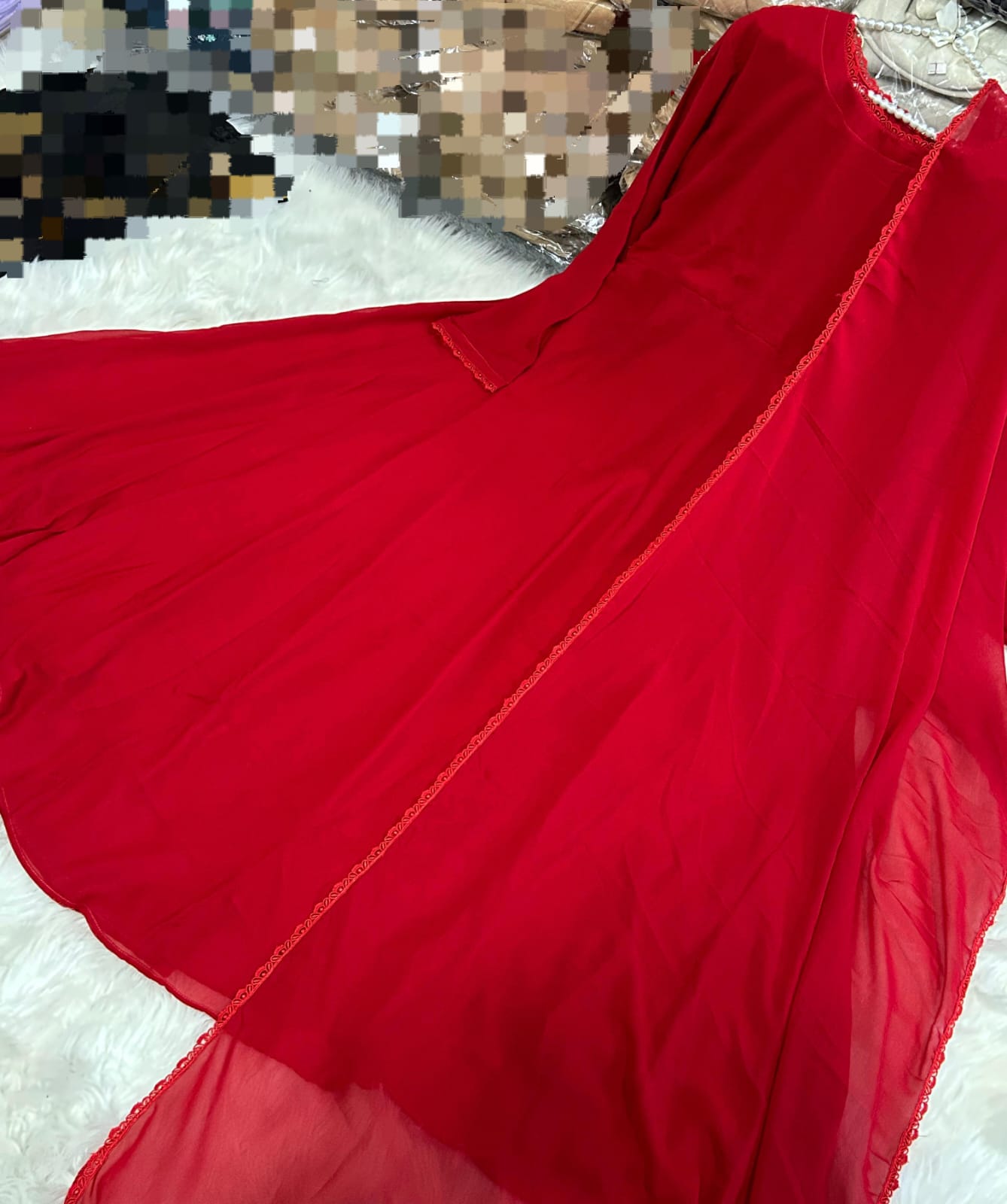 Balloon Georgette Maxi Dress - Image 23