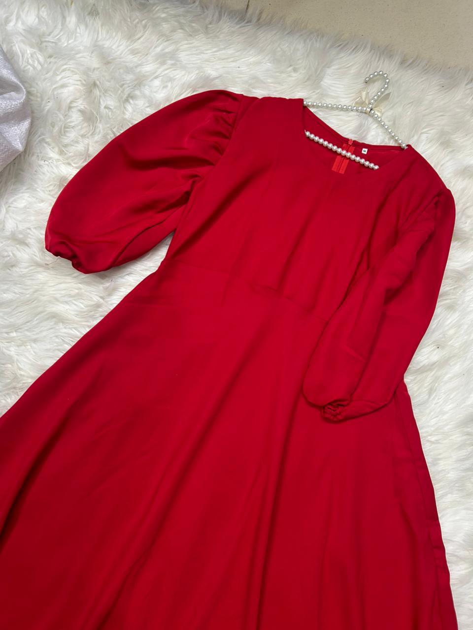 Balloon Georgette Maxi Dress - Image 24