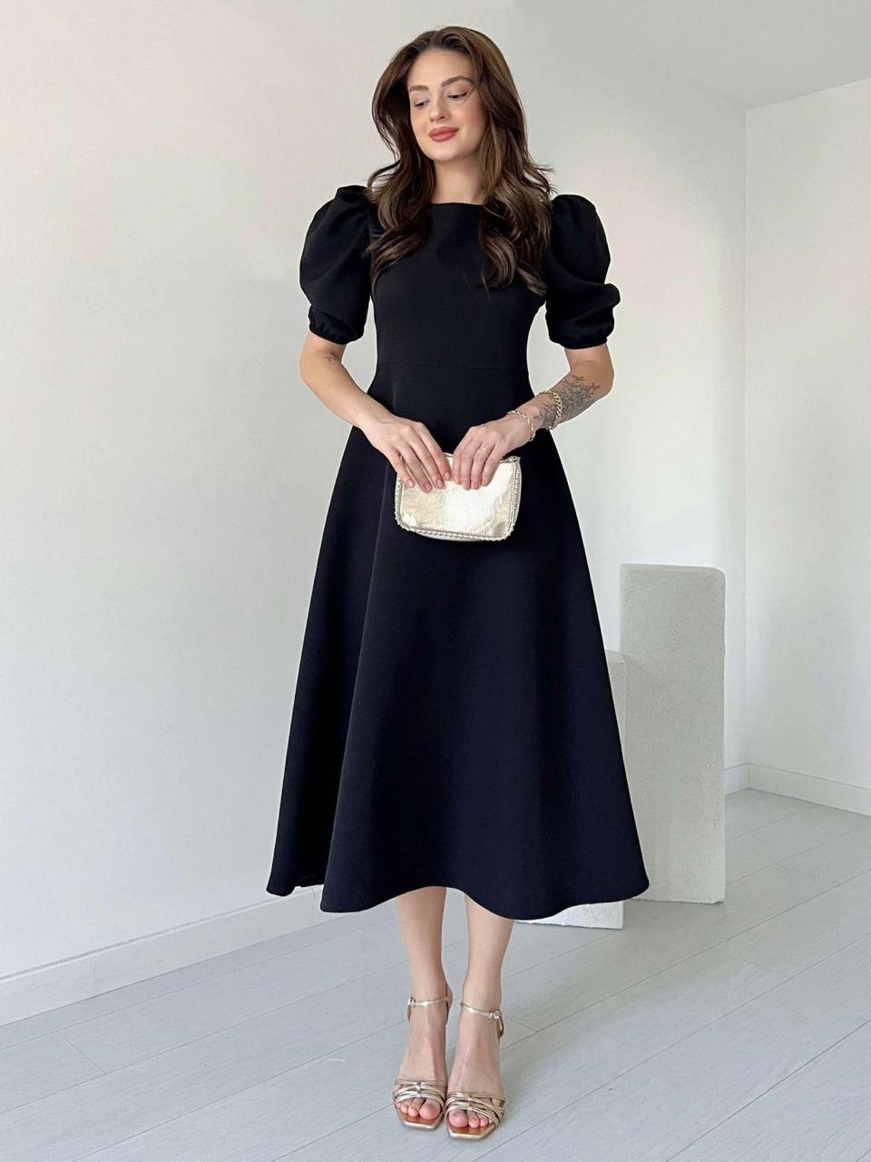 Balloon Georgette Maxi Dress