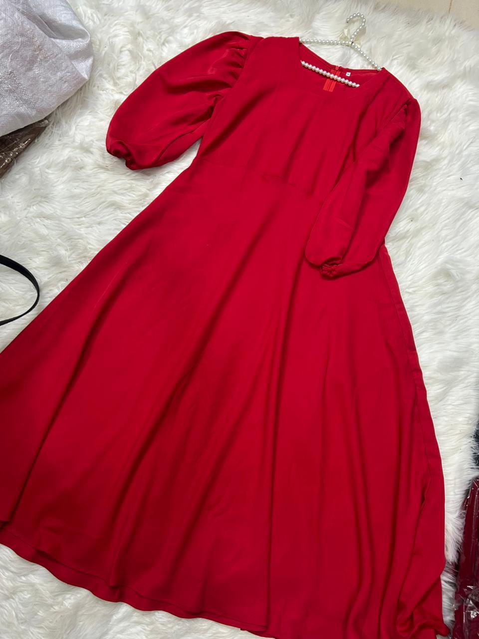 Balloon Georgette Maxi Dress - Image 22