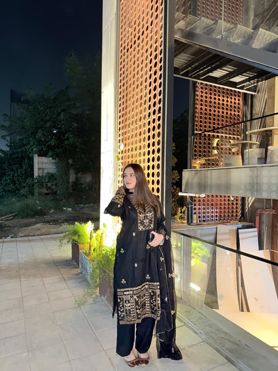 Evergreen Elegance – Premium Embroidered Cotton 3-Piece Suit - Image 5