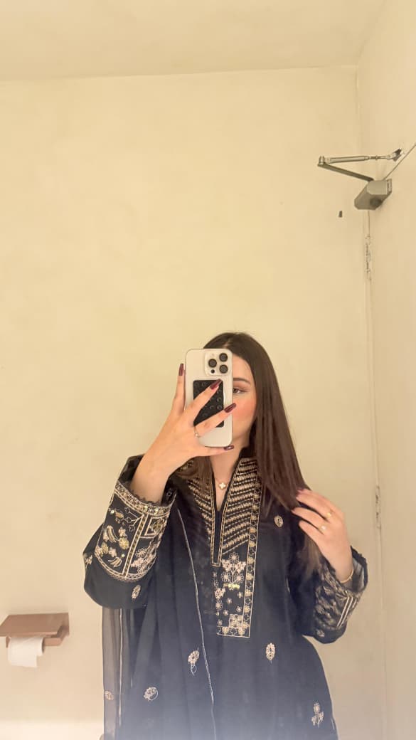 Evergreen Elegance – Premium Embroidered Cotton 3-Piece Suit - Image 3