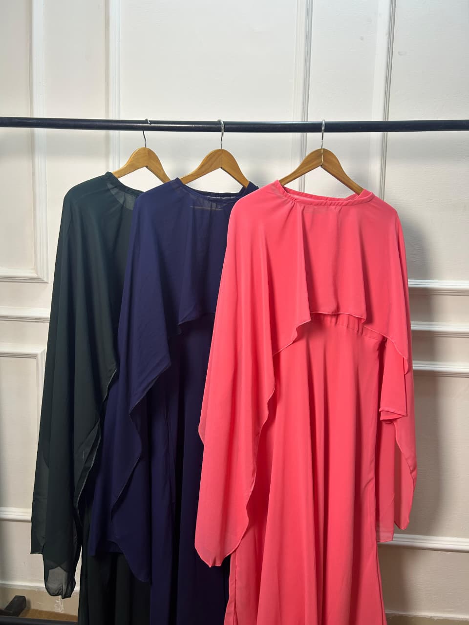 Evora Cape Gown – Elegant Chiffon Maxi Dress - Image 3