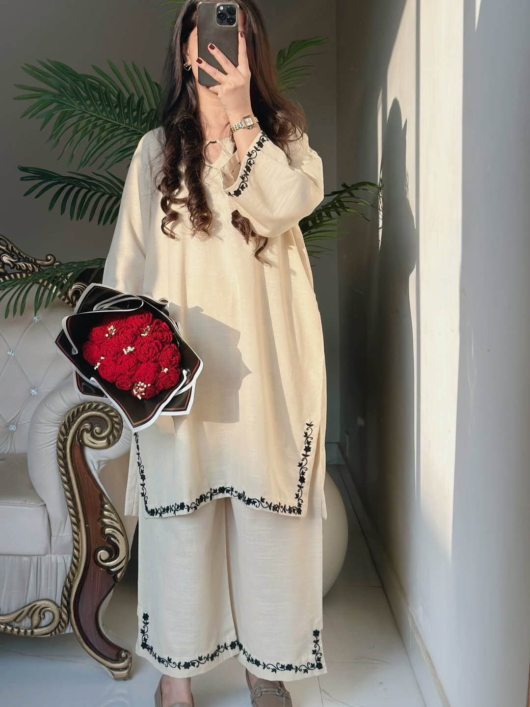 Soft Grace 2PC Cotton Dress For Women - Image 3