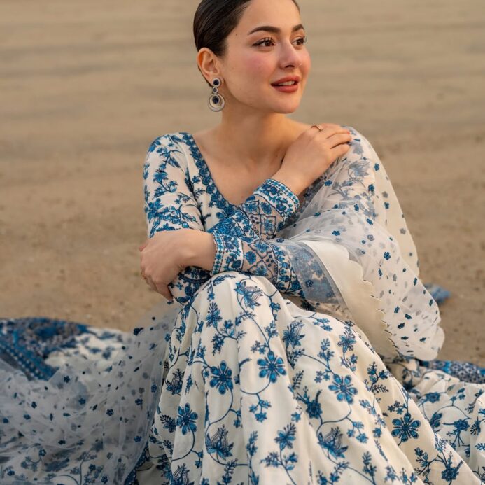 Printed 3PC Swiss Lawn Dress For Women